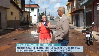 Moradores do São Cristóvão reclamam de infraestrutura na R. Cônego Ribamar Carvalho