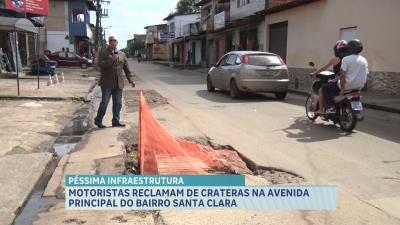 Buraco é motivo de reclamação no bairro Santa Clara, em São Luís