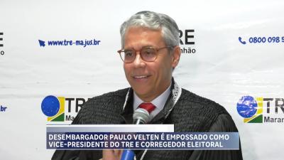 Desembargador Paulo Velten toma posse como vice-presidente e corregedor do TRE-MA