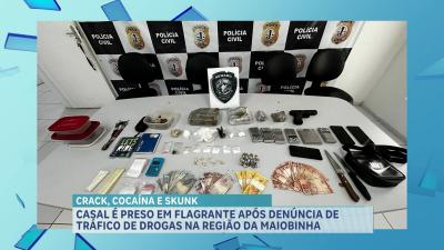 Polícia Civil prende casal por tráfico de drogas no bairro Maiobinha