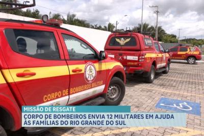  Bombeiros do Maranhão vão auxiliar força-tarefa no Rio Grande do Sul
