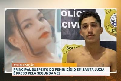 Preso suspeito de cometer feminicídio em Santa Luzia