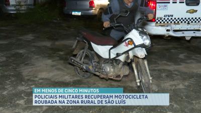 PM recupera motocicleta roubada em São Luís