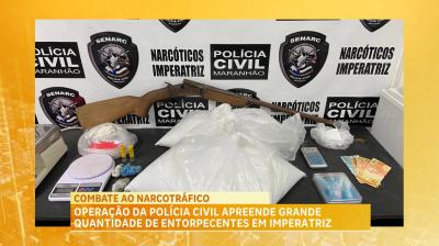 Operação da Polícia Civil apreende grande quantidade de entorpecentes, em Imperatriz
