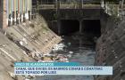 Canal coberto de lixo evidencia falhas no saneamento básico na divisa entre bairros, em São Luís