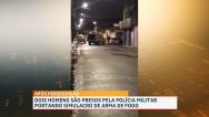 PM apreende simulacro de arma de fogo em posse de dois suspeitos