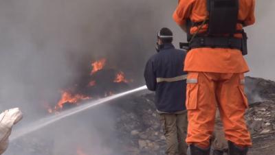 Incêndio atinge galpão de material reciclável em São Luís