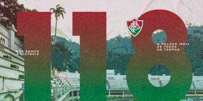 Fluminense comemora aniversário de 118 anos