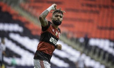 Com dois de Gabigol, Flamengo vence Santos por 4 a 1