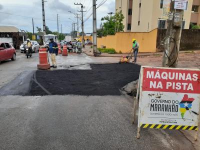 reparo em pavimentação de rua