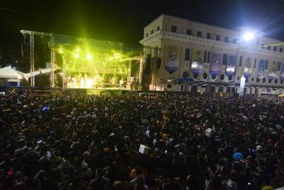 palco de show no carnaval