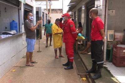 Bombeiros Civis fiscalizam feiras e mercados em São Luís