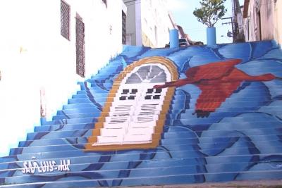 Conheça os detalhes do novo grafite no Beco do Silva em São Luís