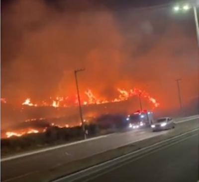 Incêndio destrói área verde na Av. Litorânea em São Luís