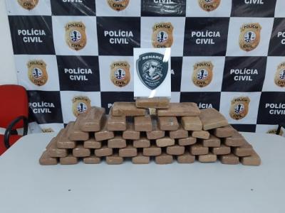 Polícia Civil apreende 50 kg de maconha em Peritoró