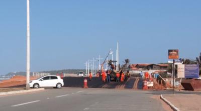 Parte das obras em trecho da Av. Litorânea será entregue em janeiro