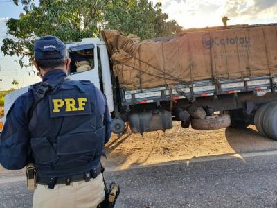 PRF apreende 25m³ de madeira transportada ilegalmente