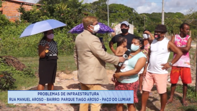 Moradores reclamam de infraestrutura no Parque Tiago Aroso