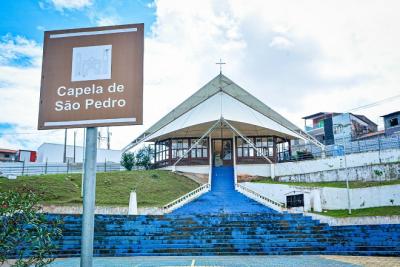 Área da capela de São Pedro começa a receber obras de revitalização
