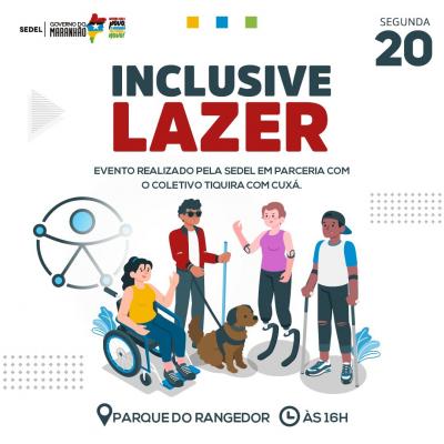 Acessibilidade: Projeto Inclusive Lazer acontece nesta segunda-feira (20)