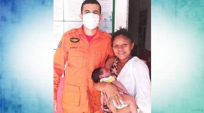 Bombeiros salvam bebê que se engasgou com leite no MA