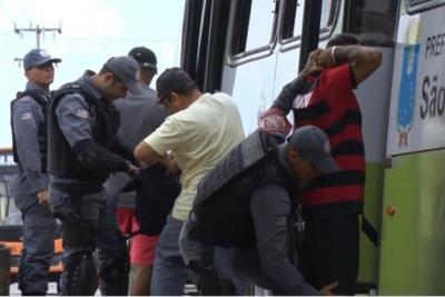 PM  intensifica ações preventivas em ônibus da Grande São Luís