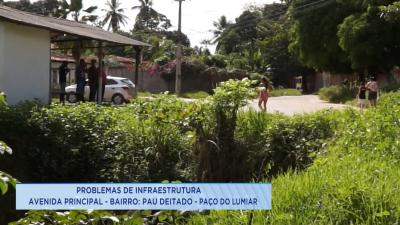 Moradores reclamam de infraestrutura no bairro Pau Deitado