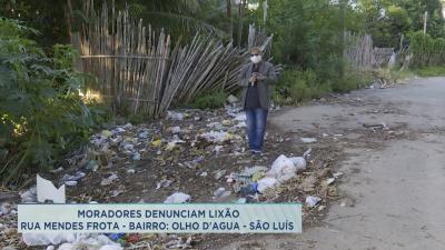 Denúncia: descarte irregular de lixo em praça no Olho D'água