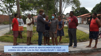 Falta de água prejudica famílias no bairro Ilha da Paz