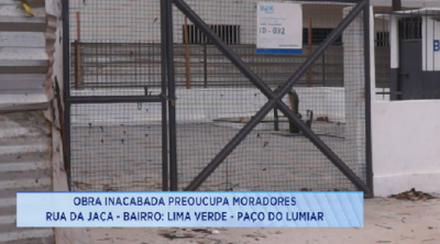 Moradores reclamam de praça inacabada em Paço do Lumiar