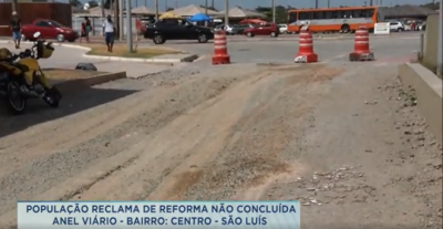 População reclama de obra não concluída em Anel Viário de São Luís