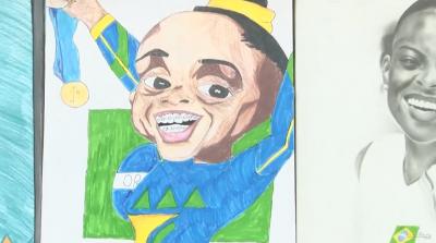 Estudantes usam a arte para homenagear atletas negros