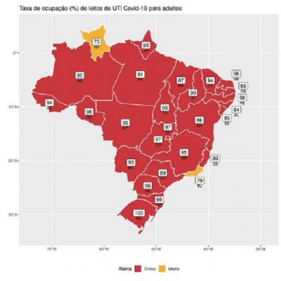 Fiocruz aponta maior colapso sanitário e hospitalar da história do Brasil