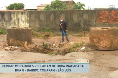 Moradores reclamam de obra inacabada no Cohapam