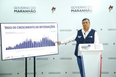Flávio Dino destaca redução das internações por Covid-19 no Maranhão