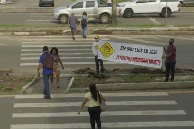 Campanha alerta para uso da faixa de pedestres