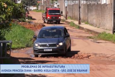 Buracos atrapalham trânsito em São José de Ribamar