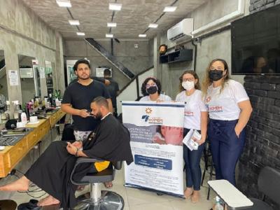 Ações de conscientização contra a violência doméstica são promovidas em barbearias de São Luís