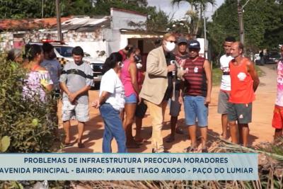 Moradores protestam por melhoria de infraestrutura em Paço do Lumiar