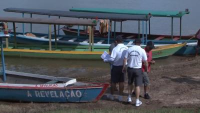Marinha fiscaliza embarcações no Rio Tocantins em Imperatriz