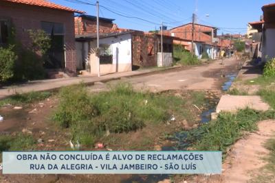 Moradores reclamam de infraestrutura de ruas na Vila Jambeiro