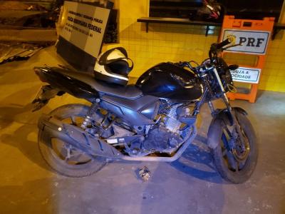 PRF apreende motocicleta roubada adquirida em site de compras