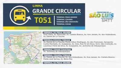 São Luís: ampliada linha de ônibus entre terminais de integração