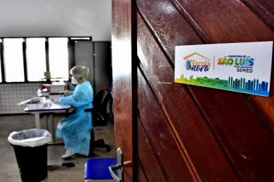 São Luís: Prefeitura testa comunidade escolar para retomada das aulas presenciais