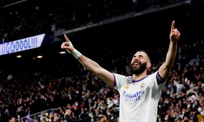 Com 3 de Benzema, Real Madrid bate PSG e avança na Liga dos Campeões
