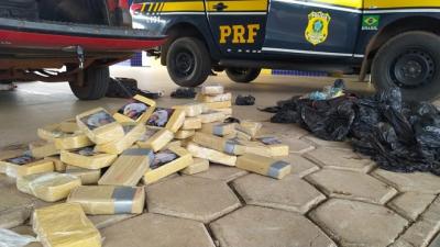 PRF apreende 63,7kg de pasta base de cocaína em Barra do Corda