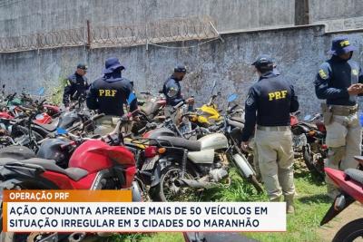 Operação apreende mais de 50 veículos irregulares no Maranhão