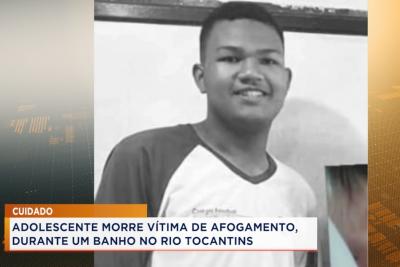 Imperatriz: adolescente morre afogado no Rio Tocantins