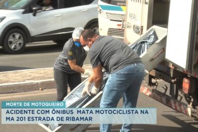 Motociclista morre em acidente com ônibus na Estrada de Ribamar