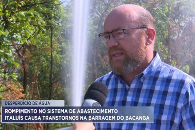 Adutora Italuís rompe na barragem do Bacanga, na Av. dos Portugueses